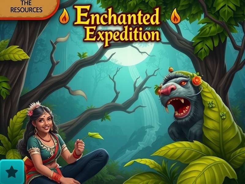 Enchanted Bagh Expedition gameplay screenshot showing mystical forest environment