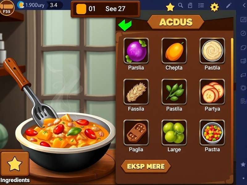 Anise Warrior Biryani Battle gameplay screenshot showing cooking interface