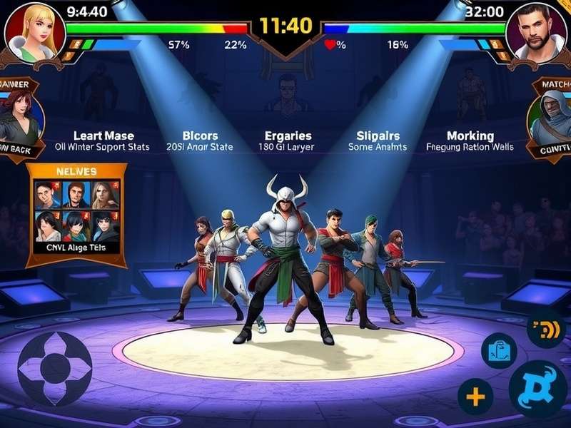 Match Winner Warriors character roster showing different warrior types and specializations