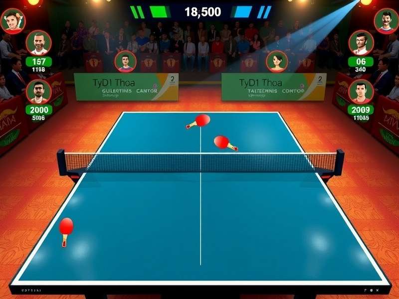 Indian Table Tennis Gladiator gameplay screenshot showing advanced techniques