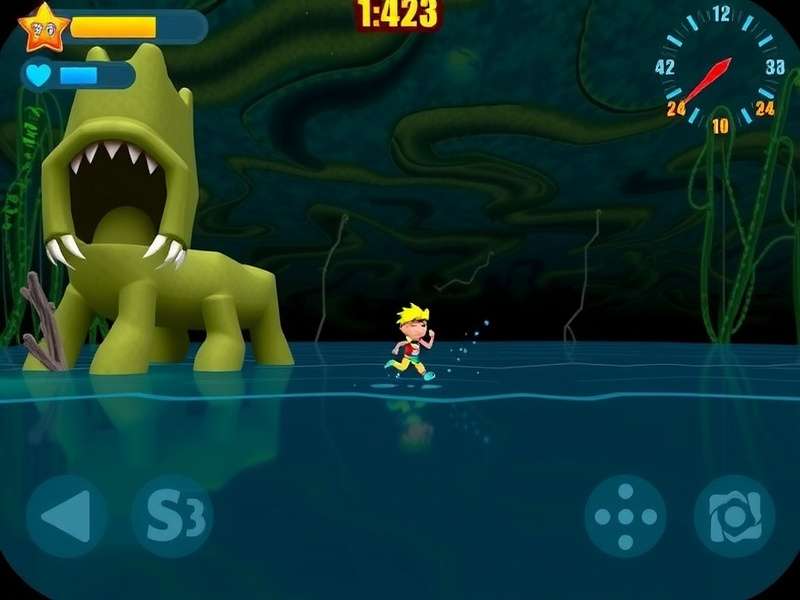 Aquatic Adventure Run underwater cavern environment