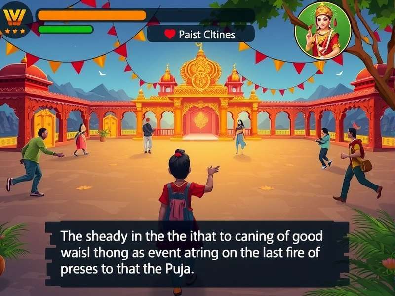 Durga Puja Adventure Quest educational content display