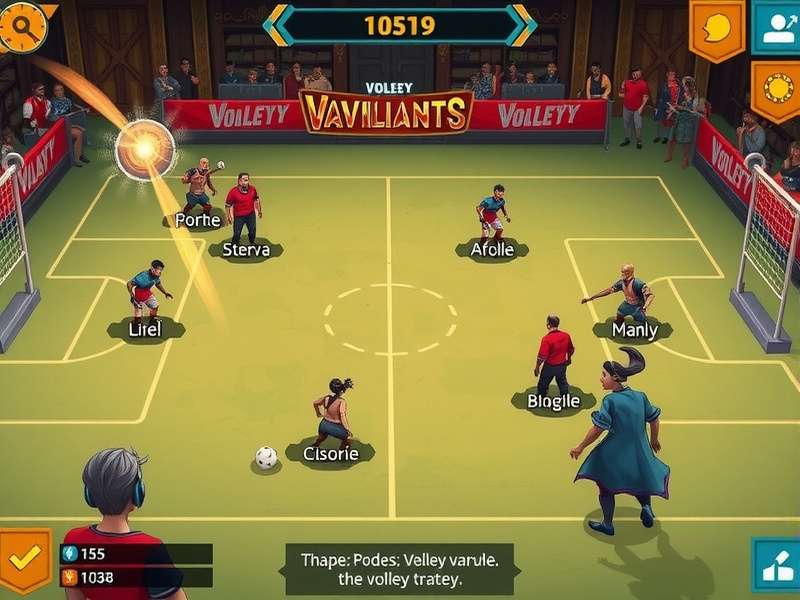 Volley Valiants development team working on game design