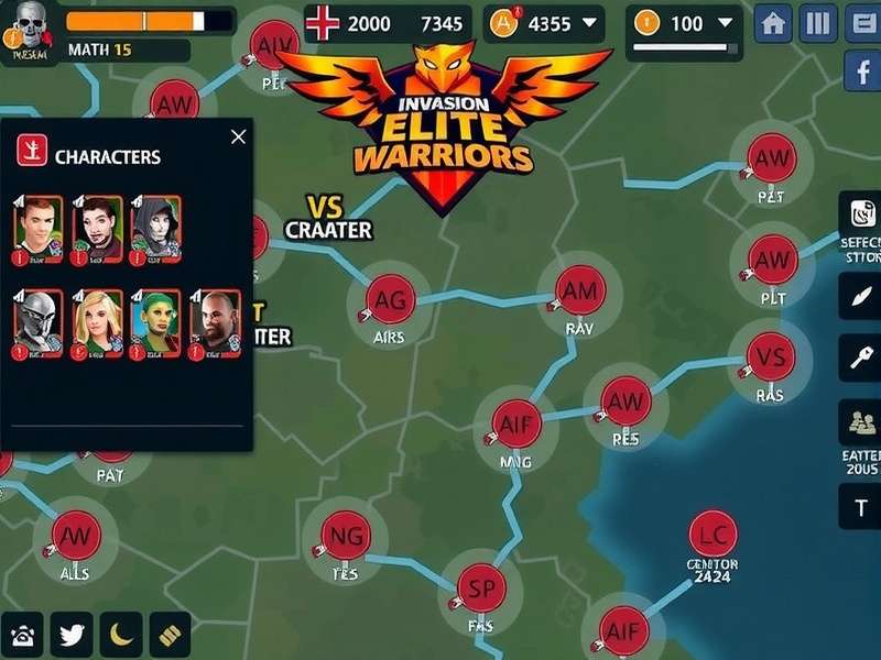 Invasion Elite Warriors gameplay screenshot showing character combat