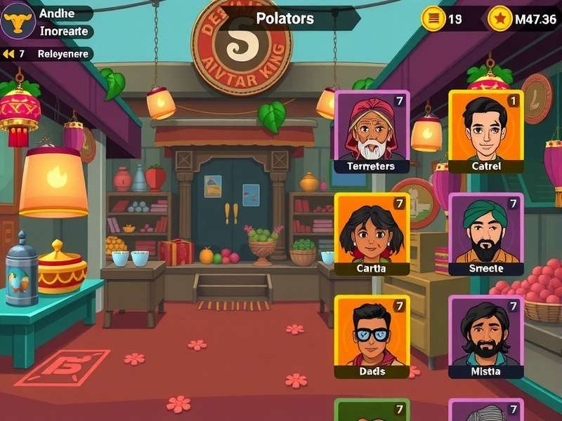 Desi Cumin Adventure King character roster showing diverse Indian characters