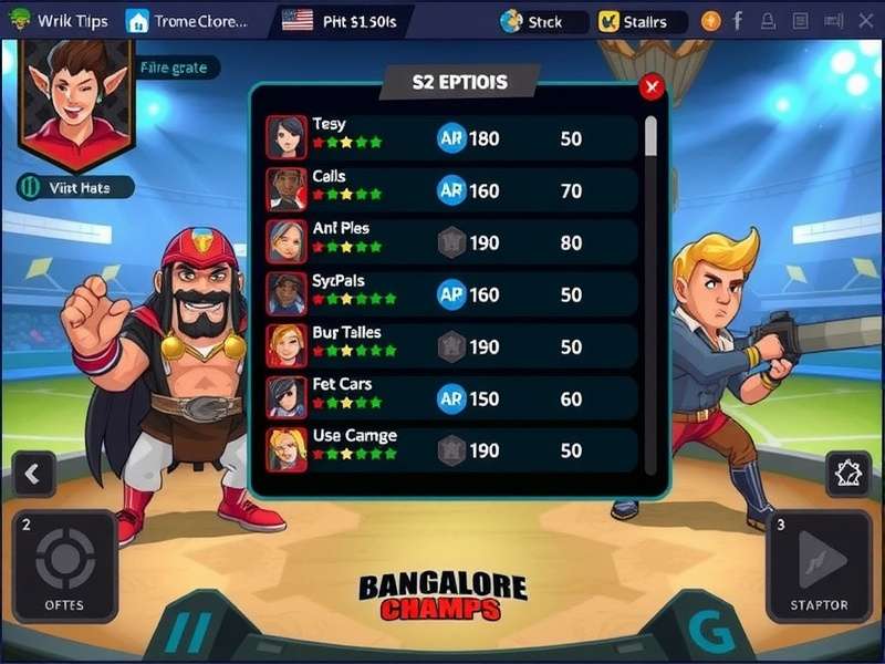 Bangalore Champs gameplay screenshot showing vibrant graphics and user interface