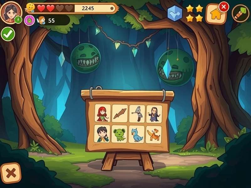 Character development screen in Fennel Tales Enchanted Forests