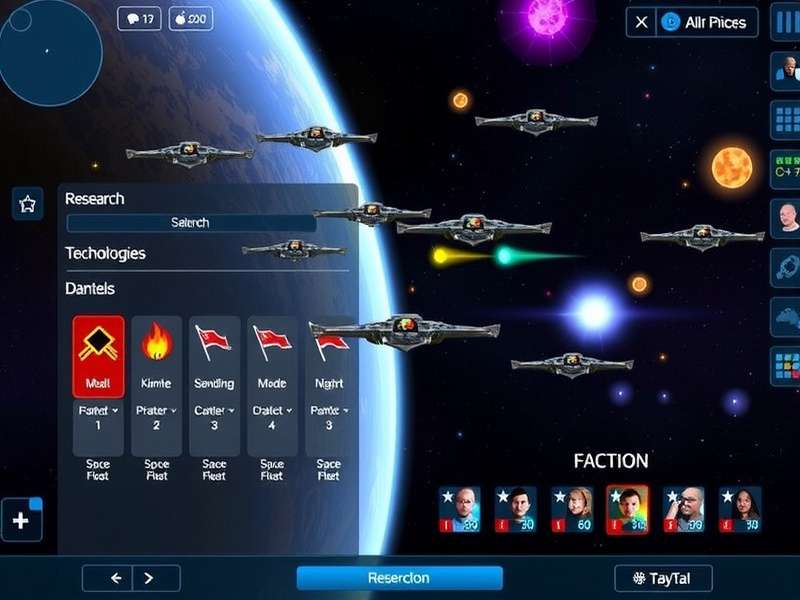 Galactic Conqueror Pro gameplay screenshot showing space fleet management