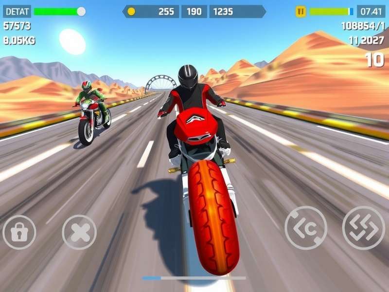 Advanced racing techniques demonstration in Radiant Rider