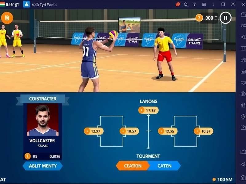Bharat Volley Titans tournament bracket display
