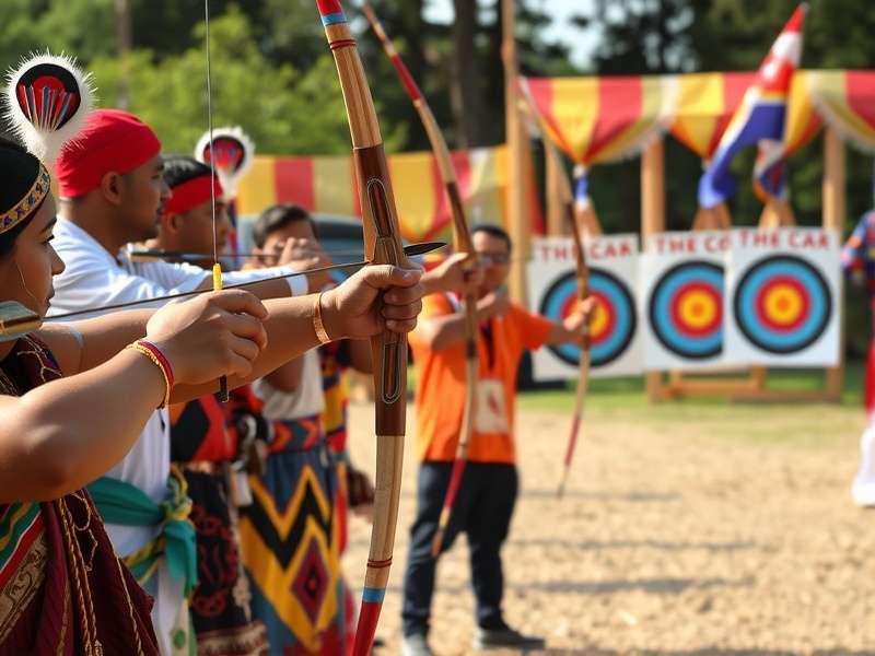 Cultural celebrations during Archery Ace Fiesta tournaments