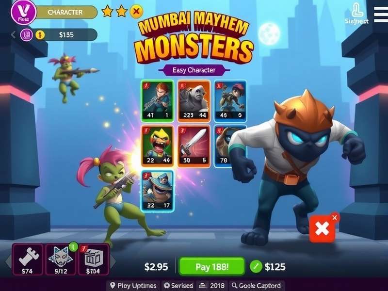Mumbai Mayhem Monsters gameplay screenshot showing character battle