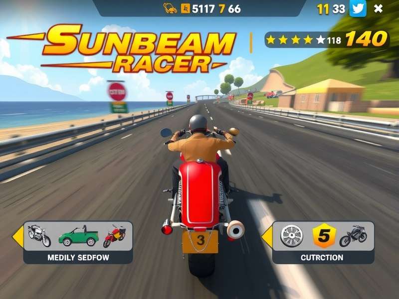 Sunbeam Racer vehicle customization interface