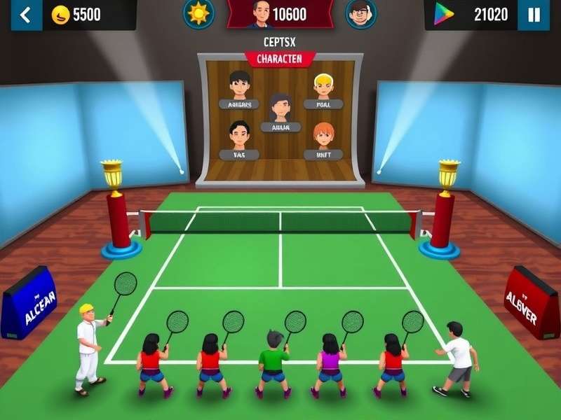 Indian Racket Kings tournament mode interface