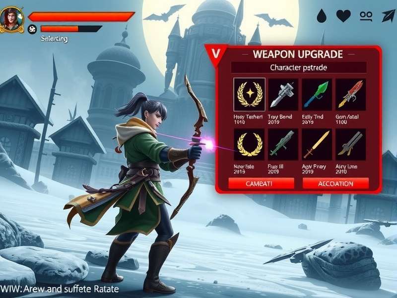 Archero Vanguard Supreme weapon upgrade interface
