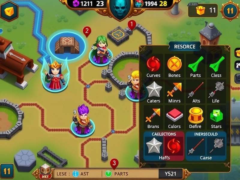 Vadodara Epic Battles resource management interface showing various currencies and buildings