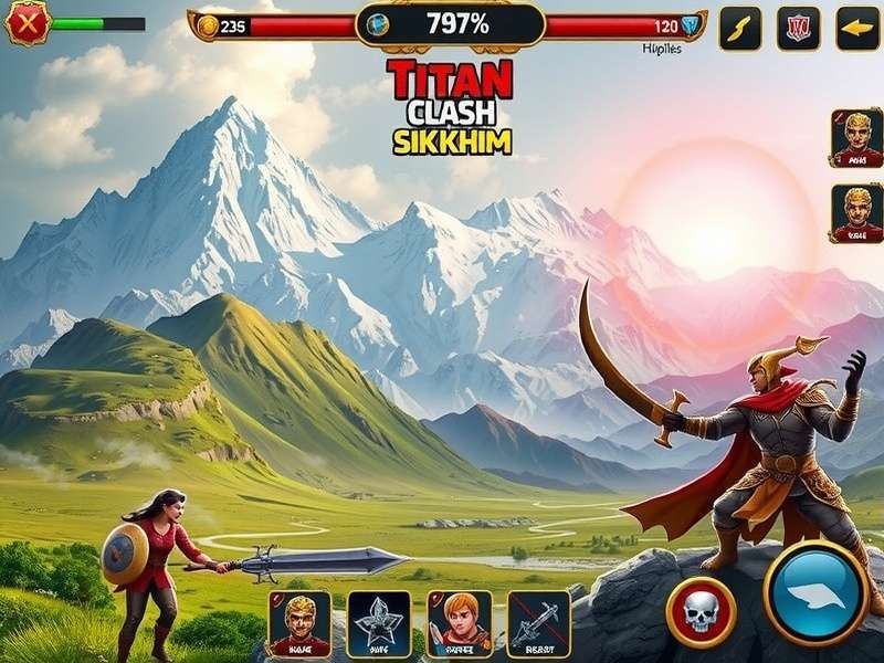 Titan Clash Sikkim character selection screen
