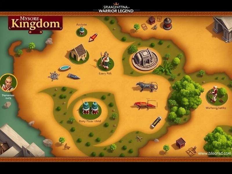 Historical map of Mysore Kingdom