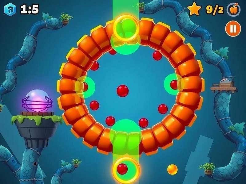 Helix Spin Escape level design showing various obstacles and platforms