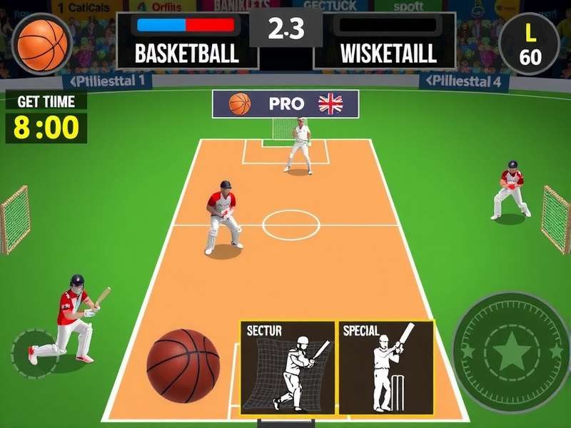 Basket Cricket Star special moves and skill progression interface