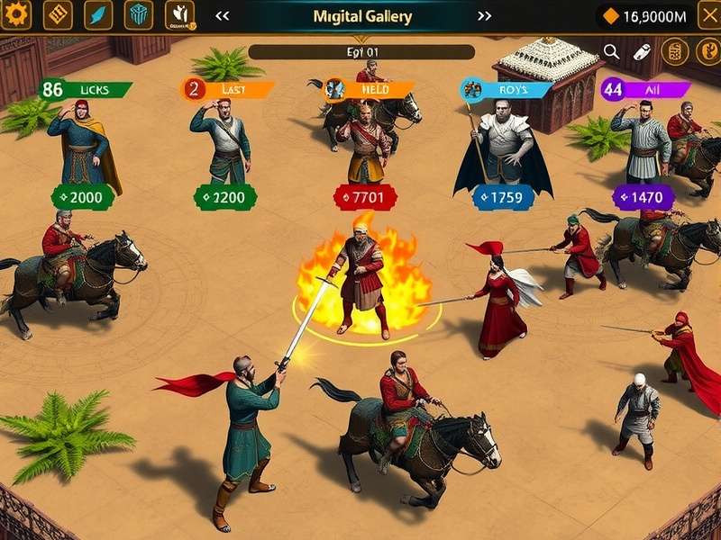 Mughal Combat Legends character gallery showing historical figures