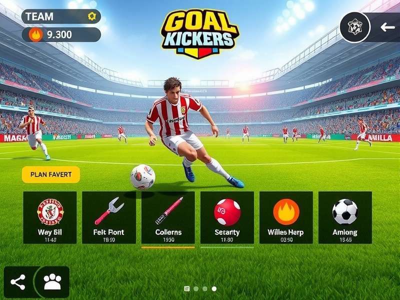 Goa Legendary Kickers feature overview showing multiple game elements