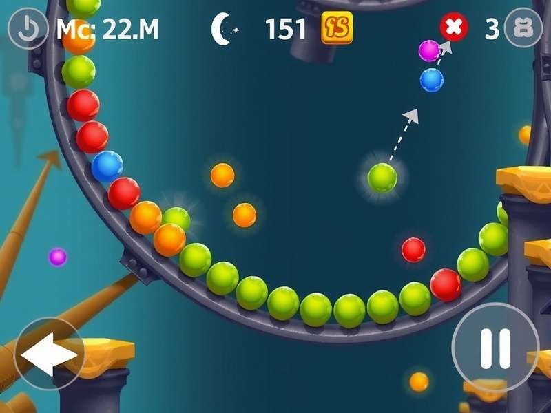 Helix Spin Escape gameplay screenshot showing helix structure with colorful balls