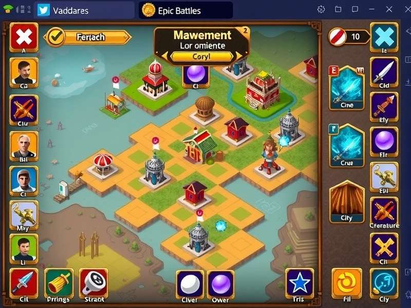 Vadodara Epic Battles gameplay screenshot showing strategic map and character selection