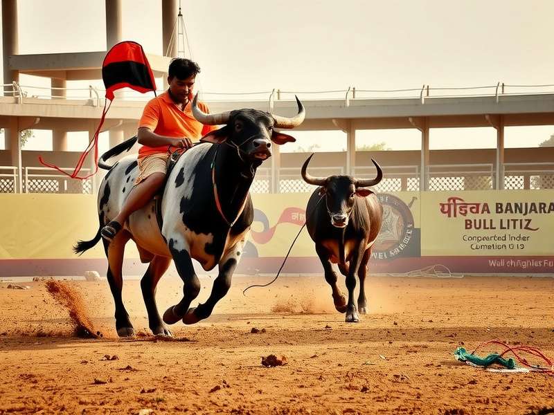 Historical depiction of Banjara Bull Blitz in medieval India