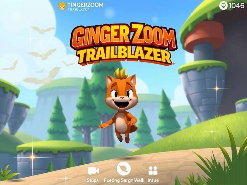 Ginger Zoom Trailblazer Game Main Screen