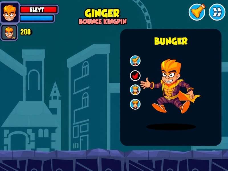 Ginger Bounce Kingpin character selection screen