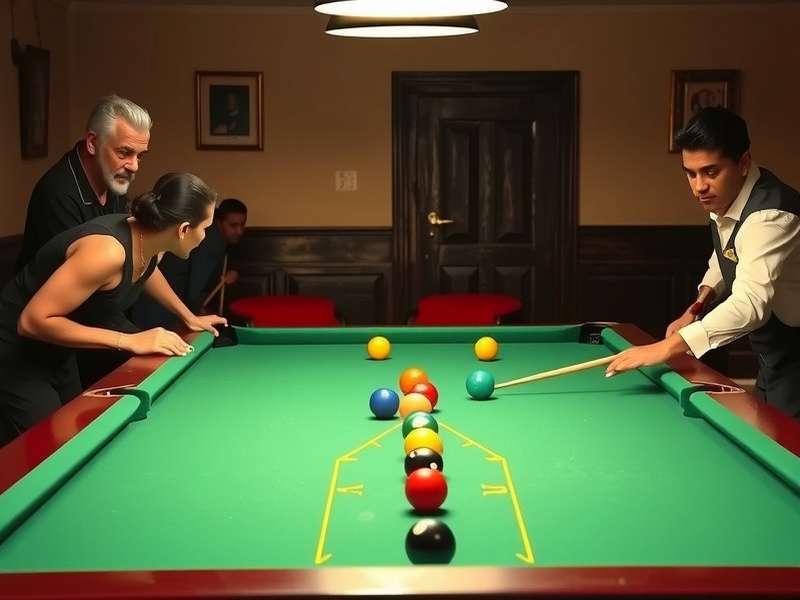 Diagram showing strategic ball positioning in Pune Pool Ace