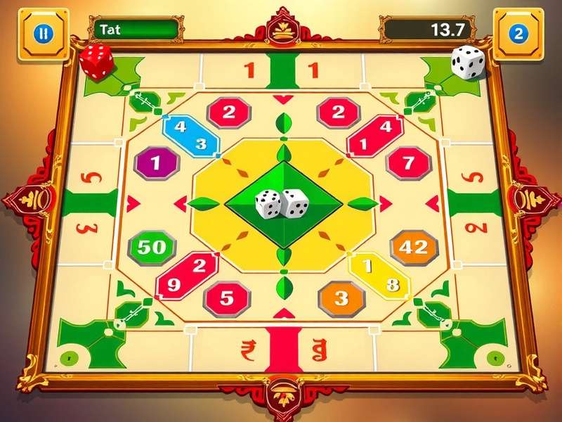 Ludo Supreme King India tokens and dice in gameplay