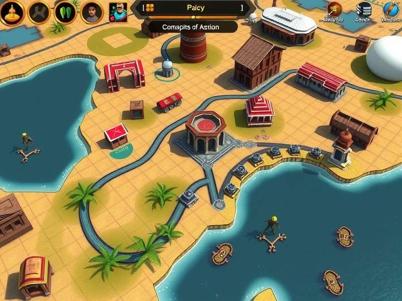 Rajputana Legacy gameplay screenshot showing strategic map view