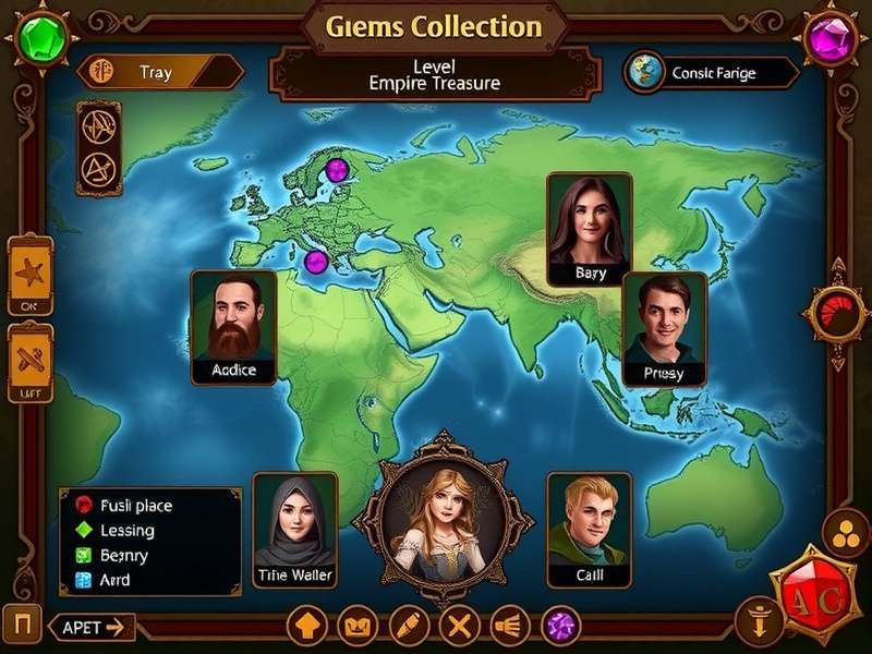 Emerald Empire Treasure character selection screen showing diverse avatars