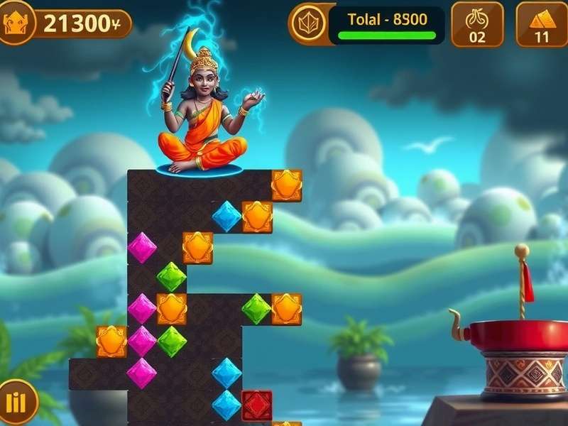 Tamil Storm Saga level progression interface