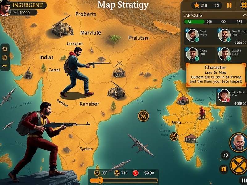 Indian Insurgent battle strategy illustration