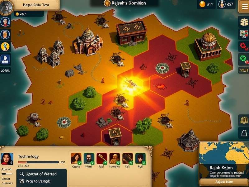 Rajah S Dominion technology tree interface