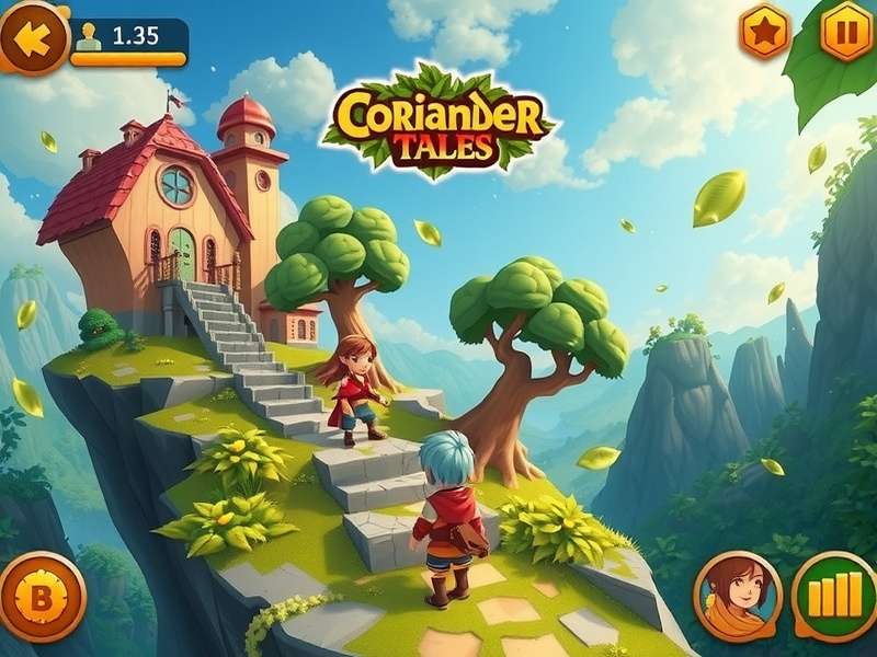 Coriander Tales Mystic Realms gameplay screenshot showing character exploration