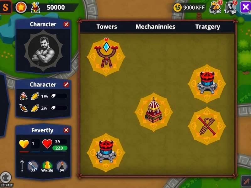 Sambhar Barrier Defender strategy map showing tower placements