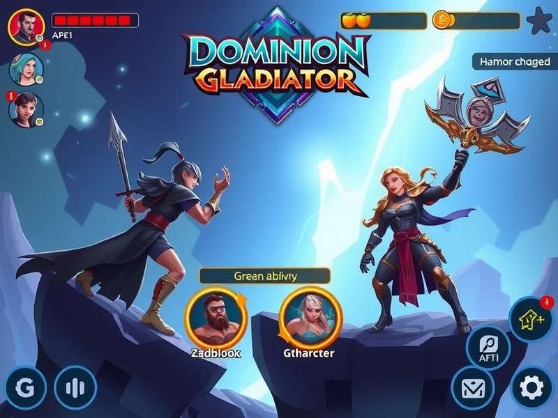 Dominion Meteor Gladiator gameplay screenshot showing character selection