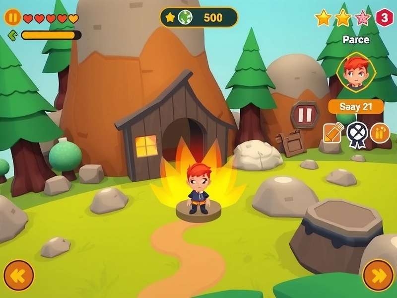 Nutmeg Mighty Explorer gameplay screenshot showing character exploration