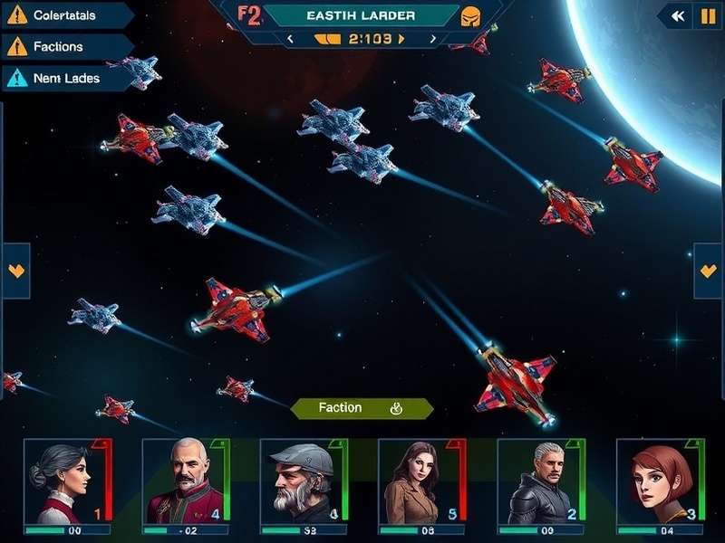 Anise Trek Interstellar Aces character roster showing diverse faction leaders