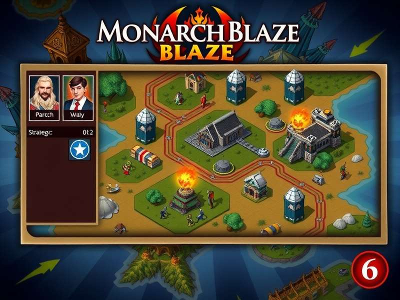 Monarch Blaze gameplay screenshot showing strategic interface