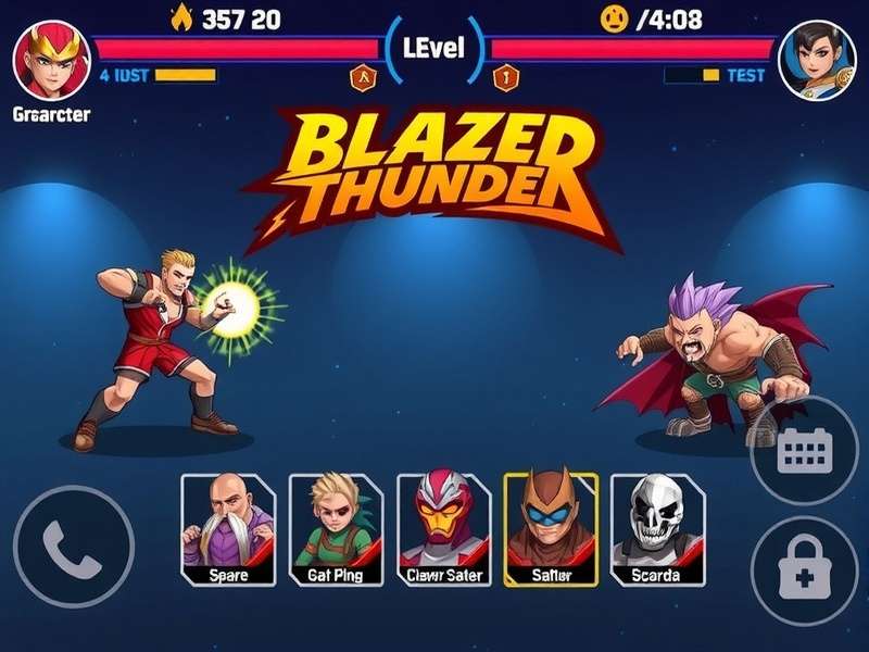 Blazer Thunder Smasher character lineup showing diverse heroes