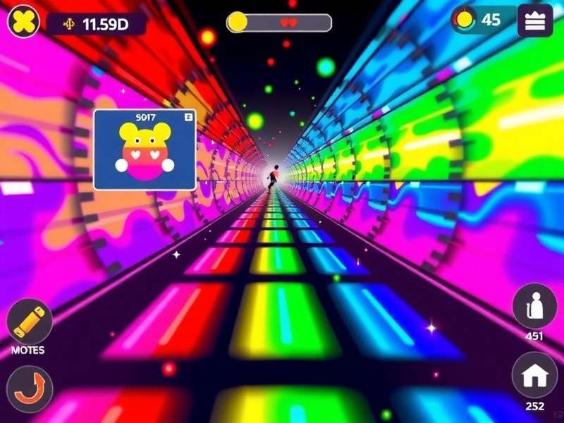 Color Burst Runner character customization screen