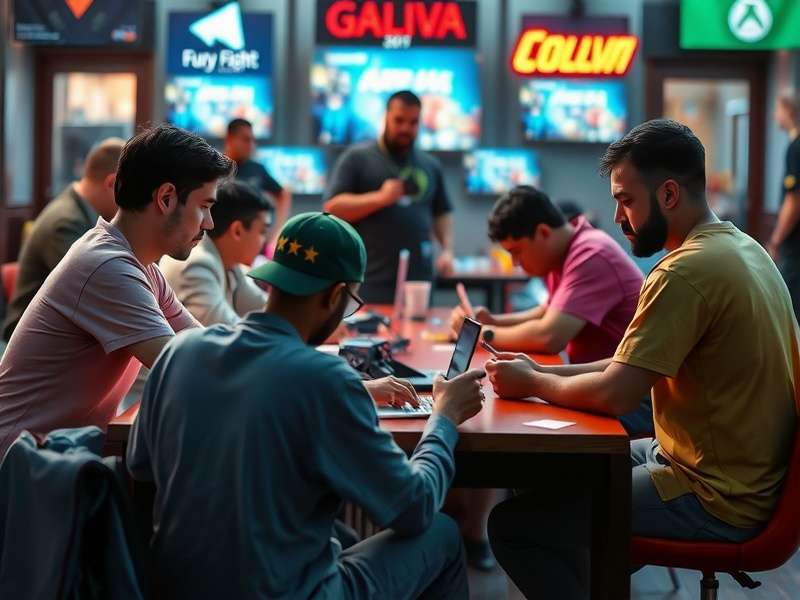 Colva Fury Fight development team working on game design