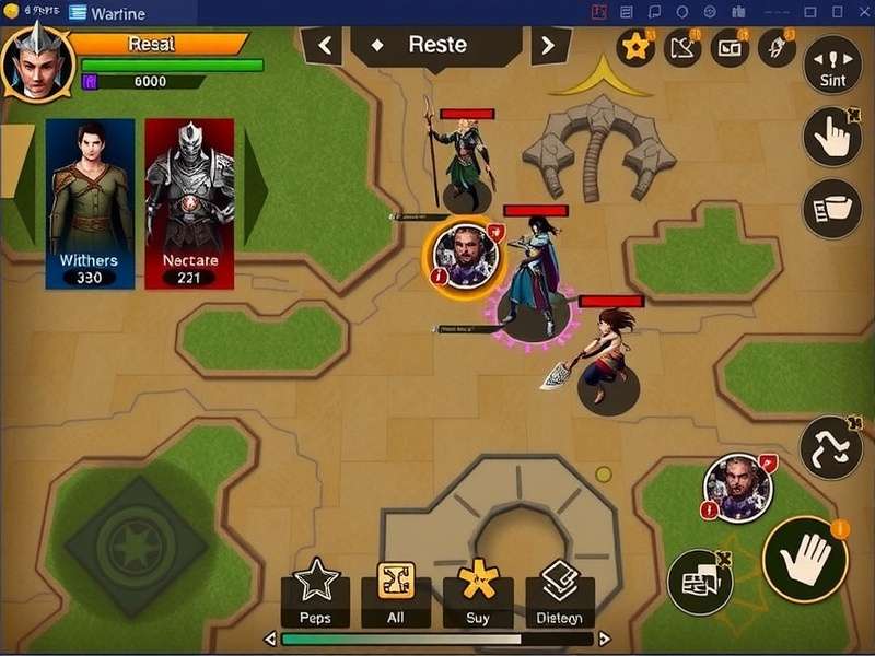 Warrior S Pride Indore gameplay screenshot showing character battles