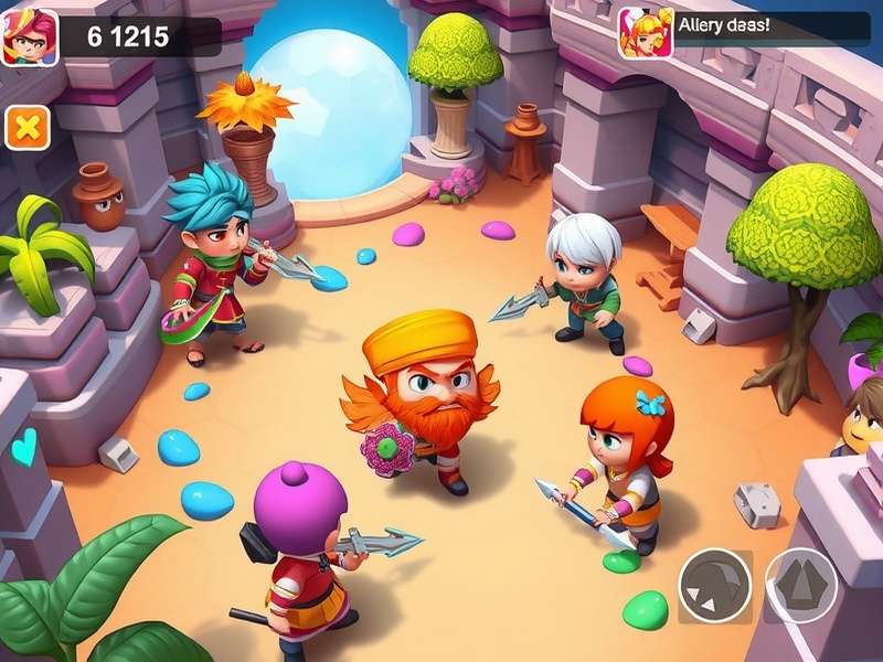 Holi Havoc Heroes gameplay showing colorful characters and environments
