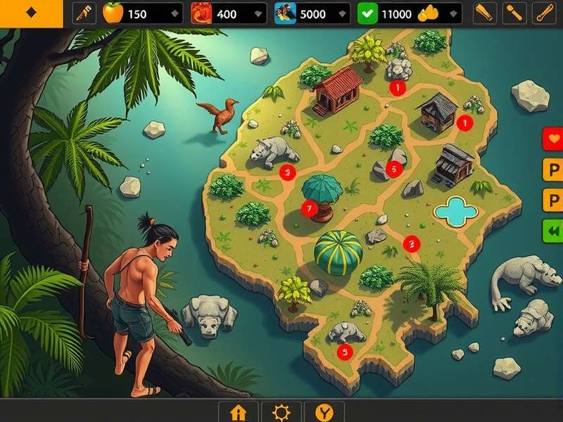 Assolna Wild Adventures gameplay screenshot showing jungle environment